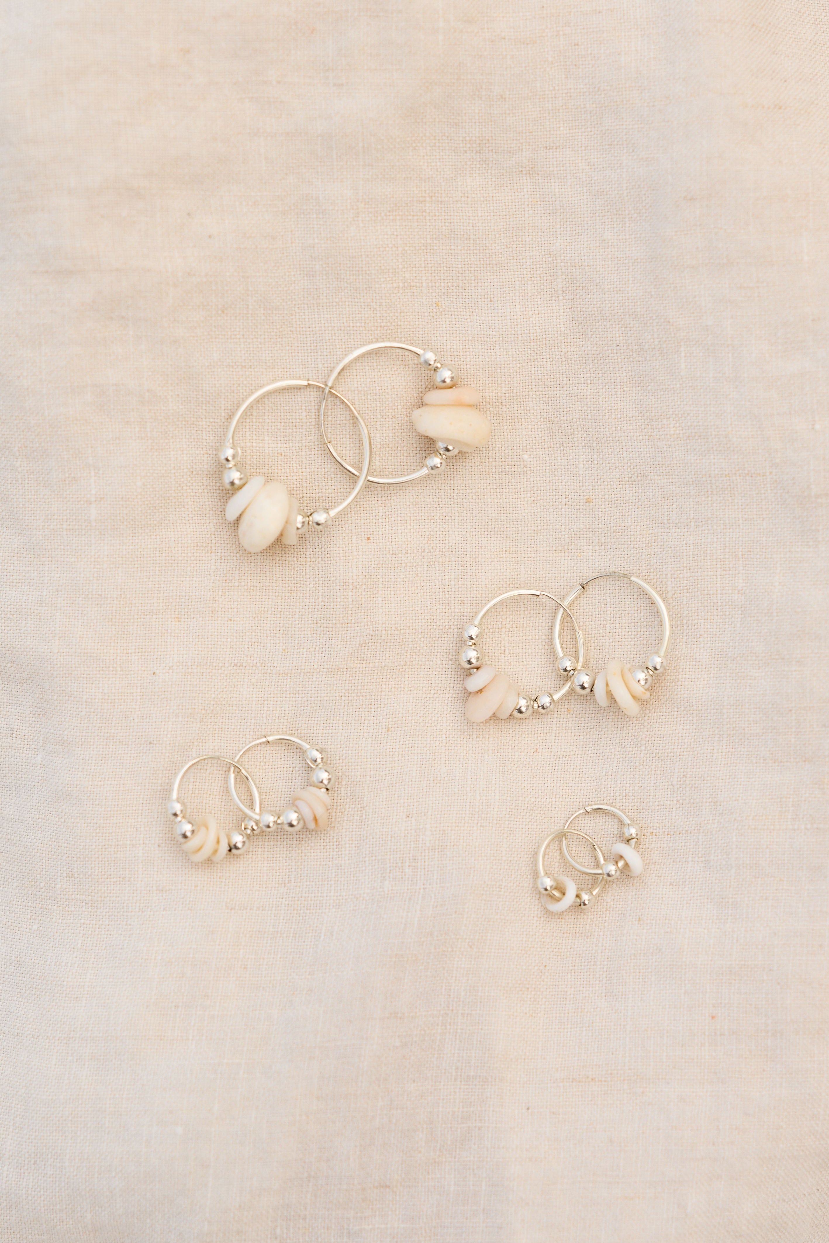 The Silver Puka Hoops