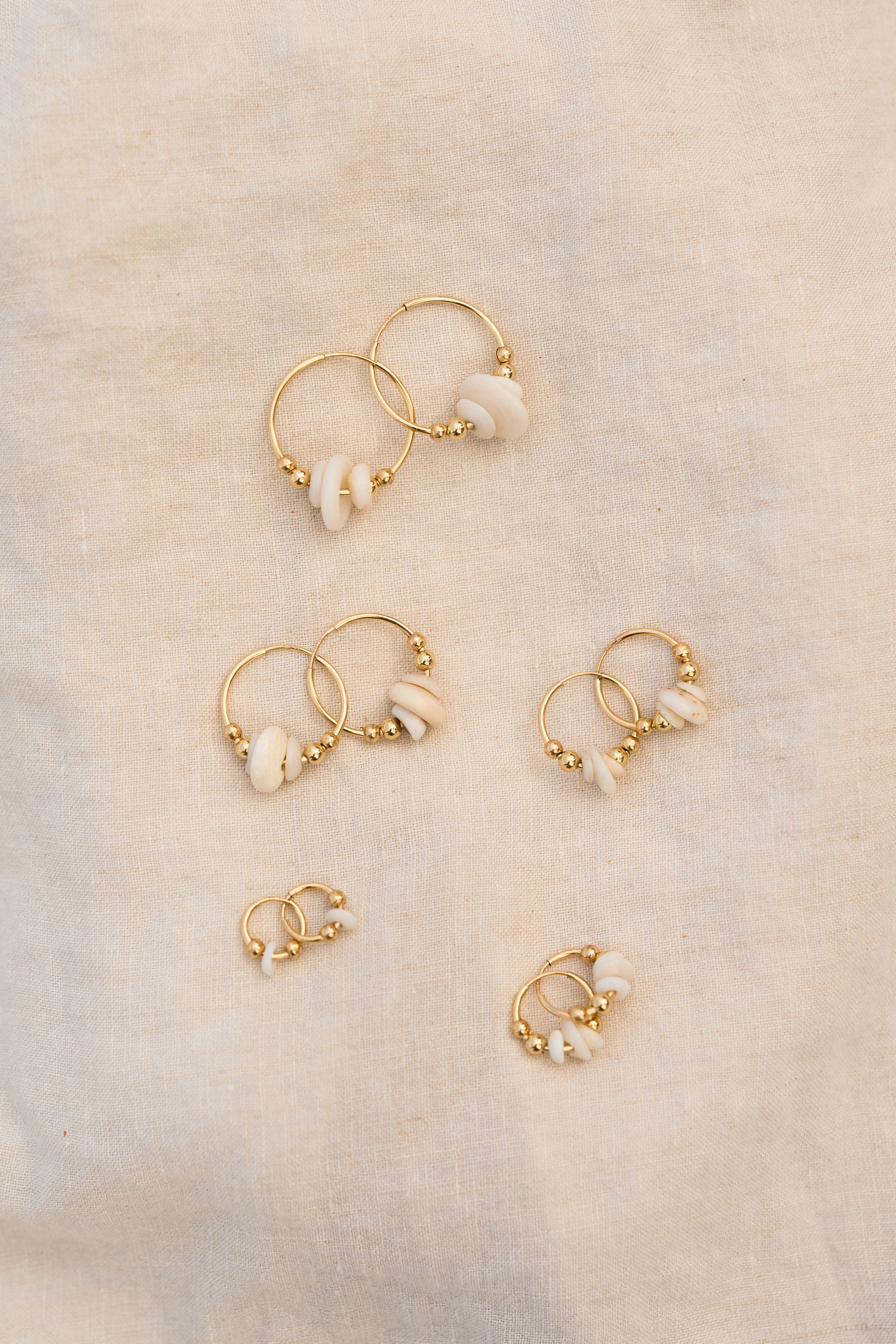 The Golden Puka Hoops